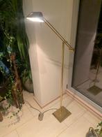 Vintage messing vloerlamp hillebrand, Huis en Inrichting, Lampen | Vloerlampen, Ophalen, Zo goed als nieuw, Metaal, 100 tot 150 cm