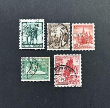 Serie postzegels Duitse rijk uitgave 1938 beschikbaar voor biedingen