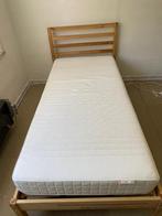 Bed van 90 x 200 met matras, Ophalen, 90 cm, 200 cm, Bois naturel