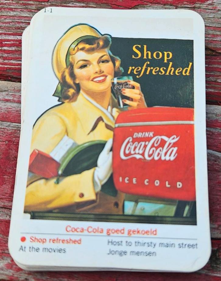 Coca Cola kwartetspel vintage, Verzamelen, Speelkaarten, Jokers en Kwartetten, Zo goed als nieuw, Kwartet(ten), Ophalen of Verzenden
