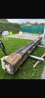Hardhouten balken/ palen, Doe-het-zelf en Bouw, Hout en Planken, Ophalen, Gebruikt, Balk