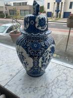 Originele Delfts Blauw Dekselvaas – Royal Sphinx Maastricht, Antiek en Kunst, Ophalen