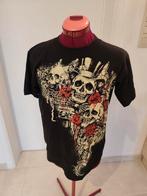 T-shirt unisexe gothique steam punk motif tête de mort S. Ho, Zwart, Ophalen of Verzenden, Zo goed als nieuw, Hoss Tee