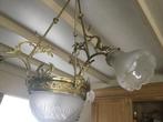 Koperen luchter antiek., Huis en Inrichting, Lampen | Kroonluchters, Ophalen, Gebruikt