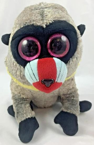 Ty Beanie Boos Wasabi Baviaan Aap Glitterogen knuffel 25 cm beschikbaar voor biedingen