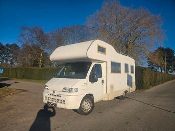 Fiat ducato mobilhom 2.8TDI 5-6 place, Caravans en Kamperen, Mobilhomes, Bedrijf, Diesel, 6 tot 7 meter, Tot en met 6