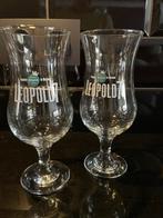 2 verres à Léopold7, Collections, Enlèvement, Comme neuf, Verre à bière