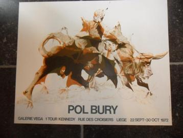 Litho-poster van Pol Bury (Haine St Pierre 1922-Parijs 2005) beschikbaar voor biedingen