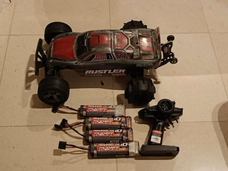 Traxxas rustler 2wd xl5 brushed, Hobby en Vrije tijd, Modelbouw | Radiografisch | Auto's, Gebruikt, Auto offroad, Elektro, Schaal 1:10