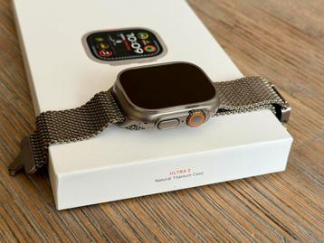 Apple Watch Ultra 2 met Milanese bandje/ met bon als nieuw! beschikbaar voor biedingen