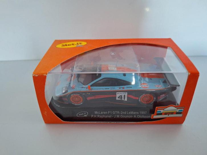 Slot-it Mc Laren F1 GTR Le-Mans 1997 Gulf CA10D, Kinderen en Baby's, Speelgoed | Racebanen, Nieuw, Racebaan, Elektrisch, Overige merken