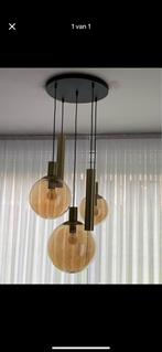 Hanglamp amber goud kleur, Ophalen, Zo goed als nieuw