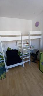 Hoogslaper met zetel/logeerbed, Kinderen en Baby's, Ophalen, Gebruikt, Hoogslaper