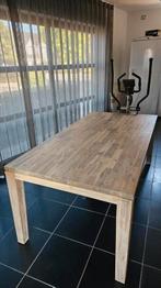 Uitschuifbare massieve tafel in zeer goede staat., Ophalen, 200 cm of meer, 50 tot 100 cm, Vijf personen of meer