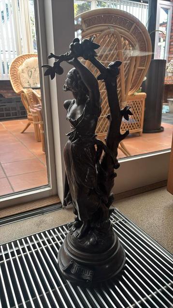 Gestempeld bronzen beeld, Antiek en Kunst, Ophalen, Brons
