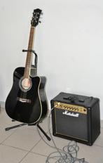 Richwood western gitaar + gitaarstaander+ versterker, Muziek en Instrumenten, Snaarinstrumenten | Gitaren | Elektrisch, Ophalen