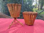 Vintage bamboe cachepots, Ophalen