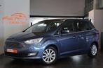 Ford Grand C-Max 1.5 EcoBoost Titanium 7pl. PANO Navi Garant, Auto's, Ford, Stof, Gebruikt, 4 cilinders, Blauw