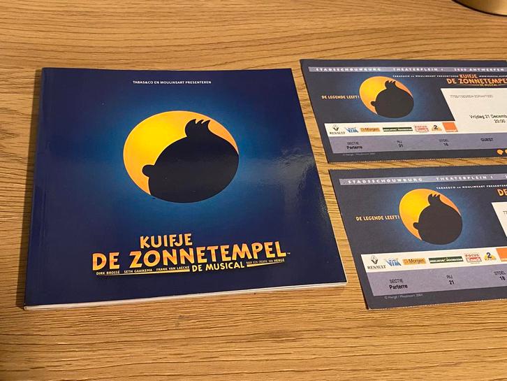 Programmaboek KUIFJE en de zonnetempel 🎭🎟️🎶, Verzamelen, Tijdschriften, Kranten en Knipsels, Ophalen