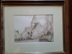 Pentekening, Antiek en Kunst, Kunst | Tekeningen en Fotografie, Ophalen