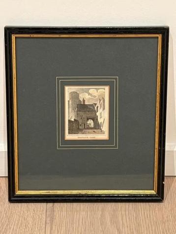 Kleine Franse gravure Montague Close beschikbaar voor biedingen