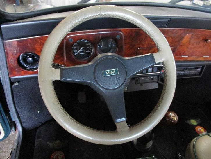 Stuur Britisch Open - WIT, CLASSIC MINI COOPER, Auto-onderdelen, Interieur en Bekleding, Mini, Oldtimer onderdelen, Rover, Universele onderdelen