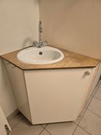 Hoekkastje met lavabo in, Ophalen, Gebruikt, Wastafel
