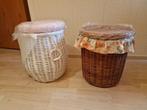 2 nieuwe rieten manden (wasmanden), Huis en Inrichting, Woonaccessoires | Schalen en Manden, Ophalen, Mand, Rond, Nieuw