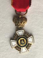 Mini-médaille Cross Officer Brabant, Collections, Armée de terre, Enlèvement ou Envoi, Ruban, Médaille ou Ailes