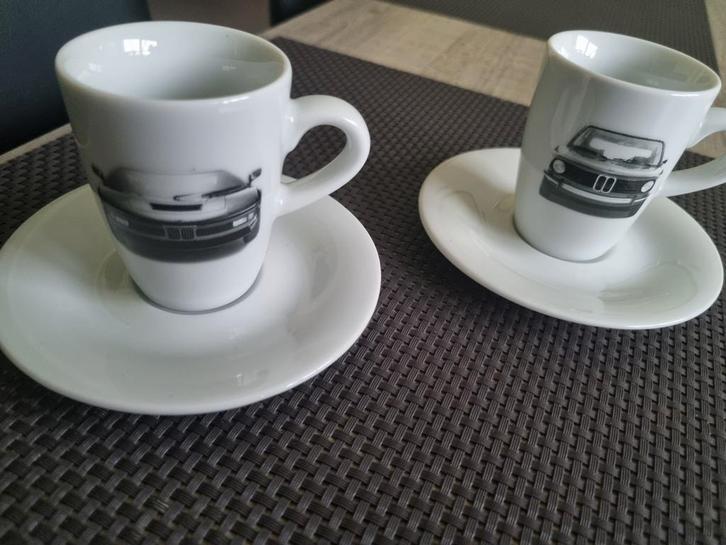 2 sets van 2 espresso cups BMW Khala Germany  Per set van 2, Verzamelen, Automerken, Motoren en Formule 1, Ophalen of Verzenden