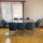 Eettafel met stoelen, Huis en Inrichting, Ophalen, Zo goed als nieuw, Vijf personen of meer, Rechthoekig