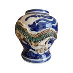 Chinese Gemberpot met Elegante Draak, Antiek en Kunst, Antiek | Keramiek en Aardewerk, Ophalen of Verzenden