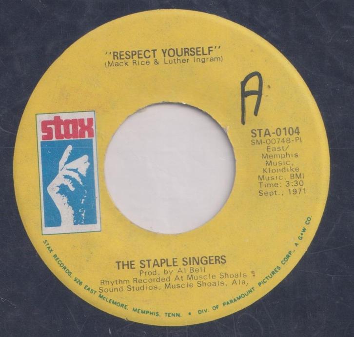 The Staple Singers - Respect yourself - Soul, Cd's en Dvd's, Vinyl Singles, Gebruikt, Single, R&B en Soul, 7 inch, Ophalen of Verzenden