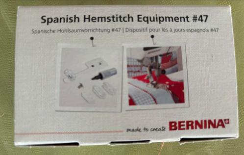 Bernina voet 47 apparaat voor Spaanse ajourzomen, Hobby & Loisirs créatifs, Machines à coudre & Accessoires, Comme neuf, Bernina