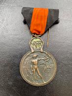 Medaille 45 yser oranje lint, Verzamelen, Ophalen of Verzenden