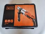 Perceuse à percussion B&D 1100w KR1102K-QS, Zo goed als nieuw, 600 watt of meer, Boormachine, Variabele snelheid