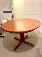 Table ronde/ovale vintage bois, Maison & Meubles, 100 à 150 cm, Rond, Comme neuf, 100 à 150 cm