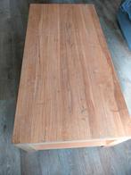 Salontafel in massieve geoliede eik, Ophalen, Eikenhout, 50 tot 100 cm, Zo goed als nieuw