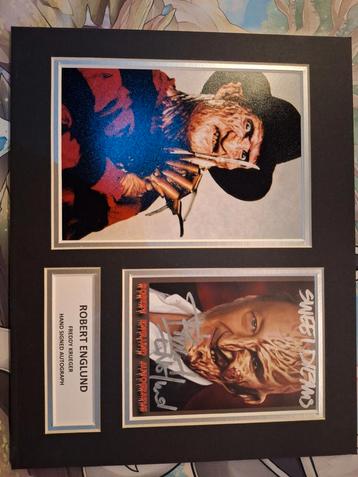 Robert Englund hand signed photograph display Freddy Krueger beschikbaar voor biedingen