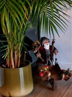 kerstman met piano,kruiwagen,slede , grote kerstballen dorp, Diversen, Kerst, Verzenden