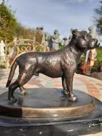 Schitterende Amerikaanse staf in brons op een sokkel, Antiek en Kunst, Ophalen of Verzenden, Brons