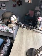 zilveren bureaulamp, Huis en Inrichting, Ophalen, Gebruikt, Minder dan 50 cm