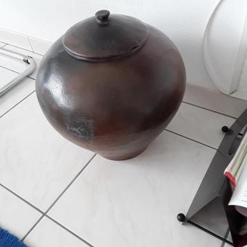 Pot à tabac en céramique marron, Enlèvement ou Envoi, Comme neuf