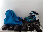 inline skates Oxelo maat 38-41 + valbescherming, Sport en Fitness, Kinderen, Zo goed als nieuw, Inline skates 4 wielen, Ophalen