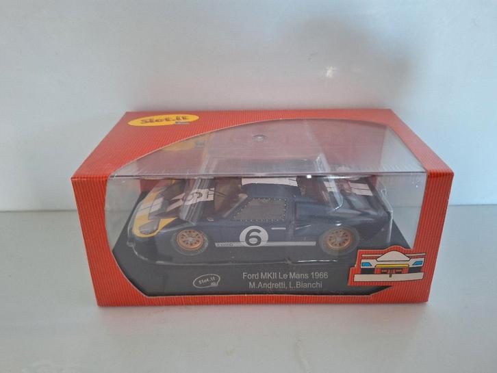 Slot-it Ford GT40 Le Mans Andretti Bianchi 1966, #6 SICA20A, Kinderen en Baby's, Speelgoed | Racebanen, Nieuw, Racebaan, Elektrisch