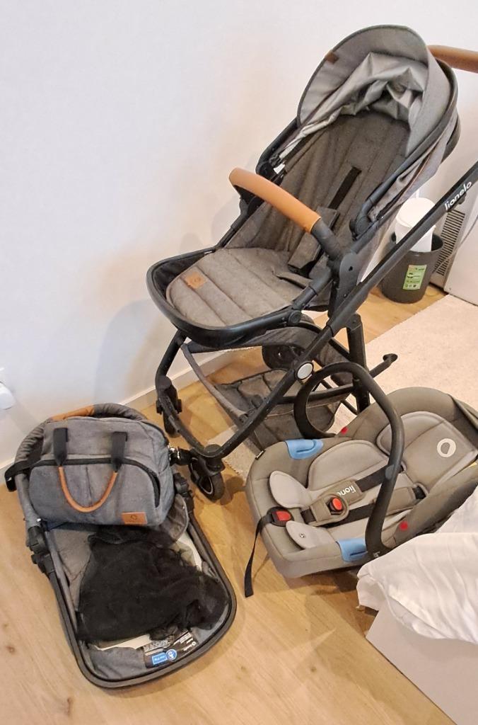Lionelo babywagentje 3-in-1 + wipstoel, Kinderen en Baby's, Kinderwagens en Combinaties, Gebruikt, Kinderwagen, Overige merken
