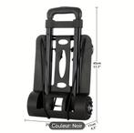 trolley pliable pour le transport, Enlèvement ou Envoi, Comme neuf, Plastique dur, Roulettes