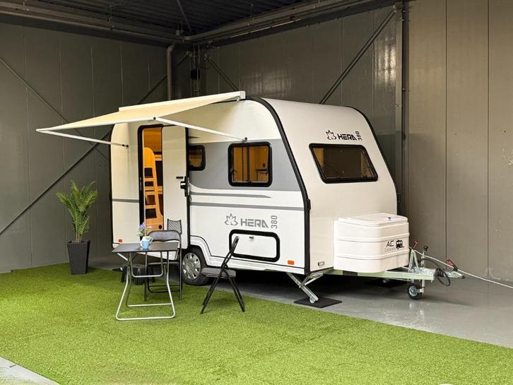 ✅CARAVAN HERA 380 • 2025 • 4PERSOONS • NIEUW • ALKO • 720KG, Caravans en Kamperen, Caravans, Bedrijf, tot en met 4, 500 - 750 kg