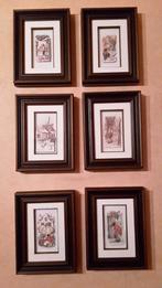 6 houten lijsten/kaders met 3-D Anton Pieck werkjes, Huis en Inrichting, Minder dan 50 cm, Ophalen of Verzenden, Zo goed als nieuw