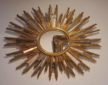 Miroir soleil oval 86x66cm! Deknudt 1970 numéroté.  1 bijou! beschikbaar voor biedingen